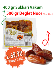 Kampanya Sukkari Vakum 400 gr + Deglet Noor 500 gr